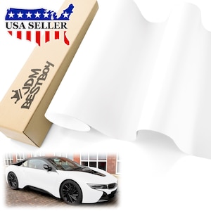White Matte Flat Car Vinyl Wrap Sticker Decal Air Release Bubble Free