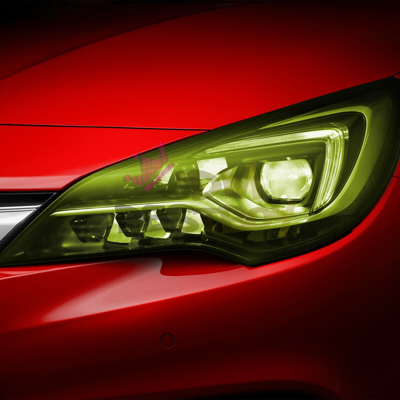 Glossy Gloss Neon Yellow Headlight Tint Fog Light Tail light Etsy