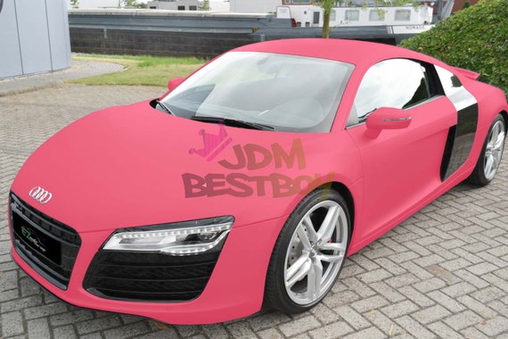Matt pink car wrap best sale