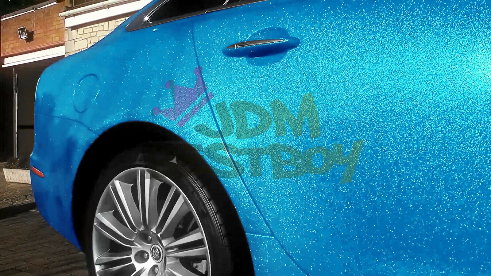 High Gloss Glitter Sky Blue Sparkle Metallic Vinyl Wrap For Etsy