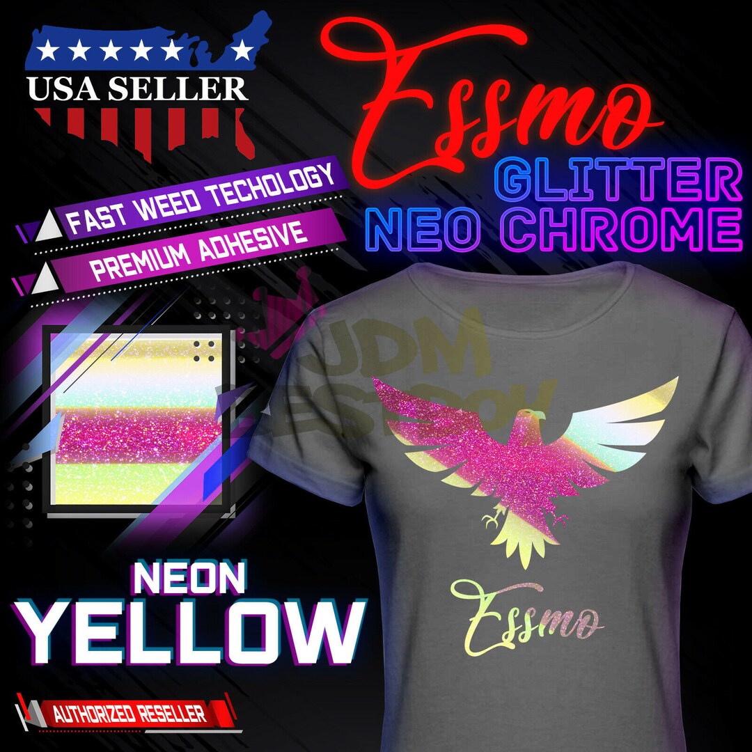 Film Vinyle Adhésif ESSMO - Finition Satin Blanc Holographique Néo Chrome - Pour Voiture, Moto, Bateau