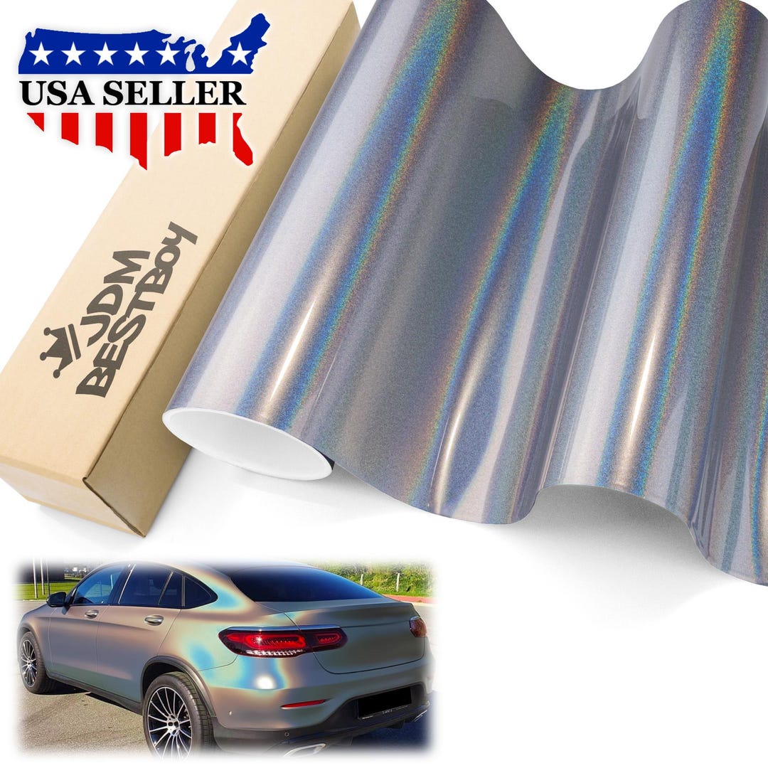 Silver Laser Flip Gloss Psychedelic Holographic Rainbow Gloss