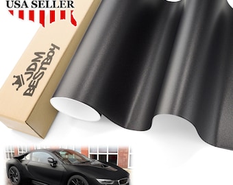60x84 Inch Matte Flat Black Vinyl Car Wrap – Bubble Free Air Release, 5x7 Ft, Universal Fit, Waterproof