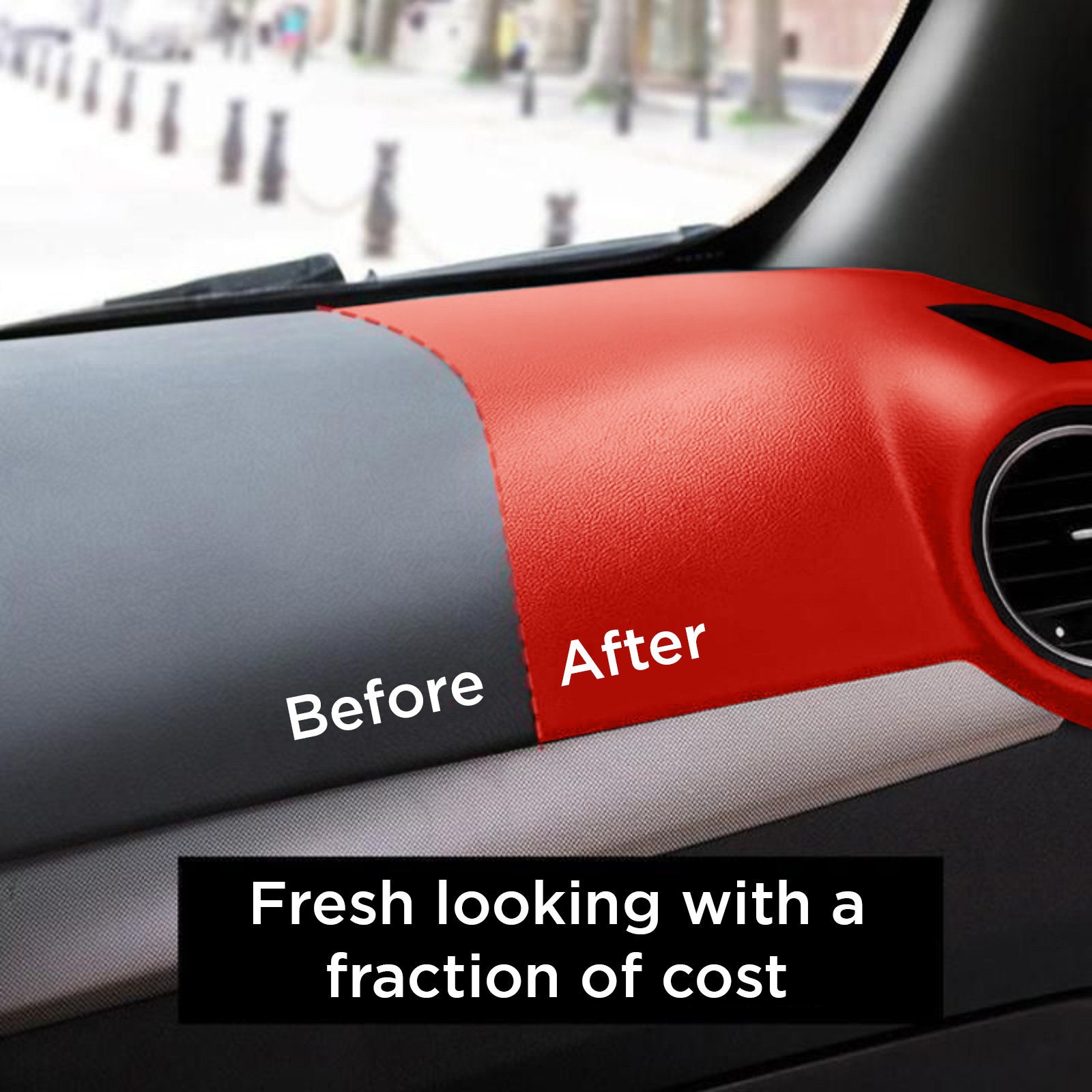 Brown Leather Gran Furnture Cabnet Vnyl Car Wrap Stcker Decal Flm