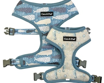 Coco & Pud Whale of a Time Reversible Dog Harness