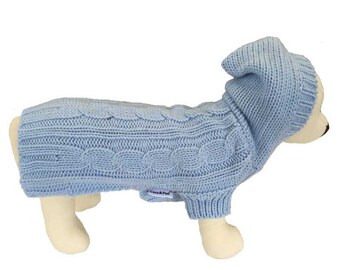 Edinburgh Dog Sweater/ Dog Jumper - Light Blue