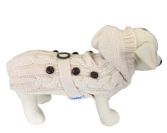 Paris Dog Sweater - Cream