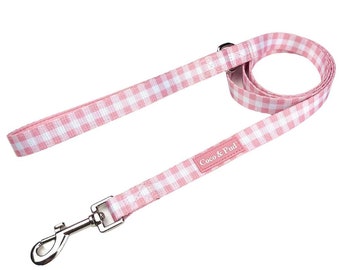 Gingham Rose Dog lead/ Leash