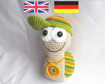 Crochet pattern, snail, snail, pattern, PDF, gift for children, amigurumi, animals, crochet snail