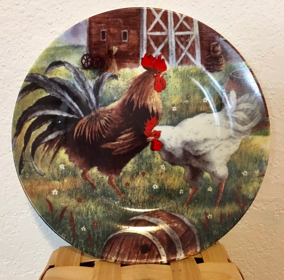 Chicken Plate Set Etsy