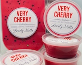 VERY CHERRY Wax Melts, UK Soy Wax Melts, wax pots and wax bars, summer wax melts, cherry melts, uk melts
