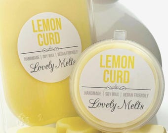 Lemon Curd Soy Wax Melts: Zesty Citrus & Vanilla