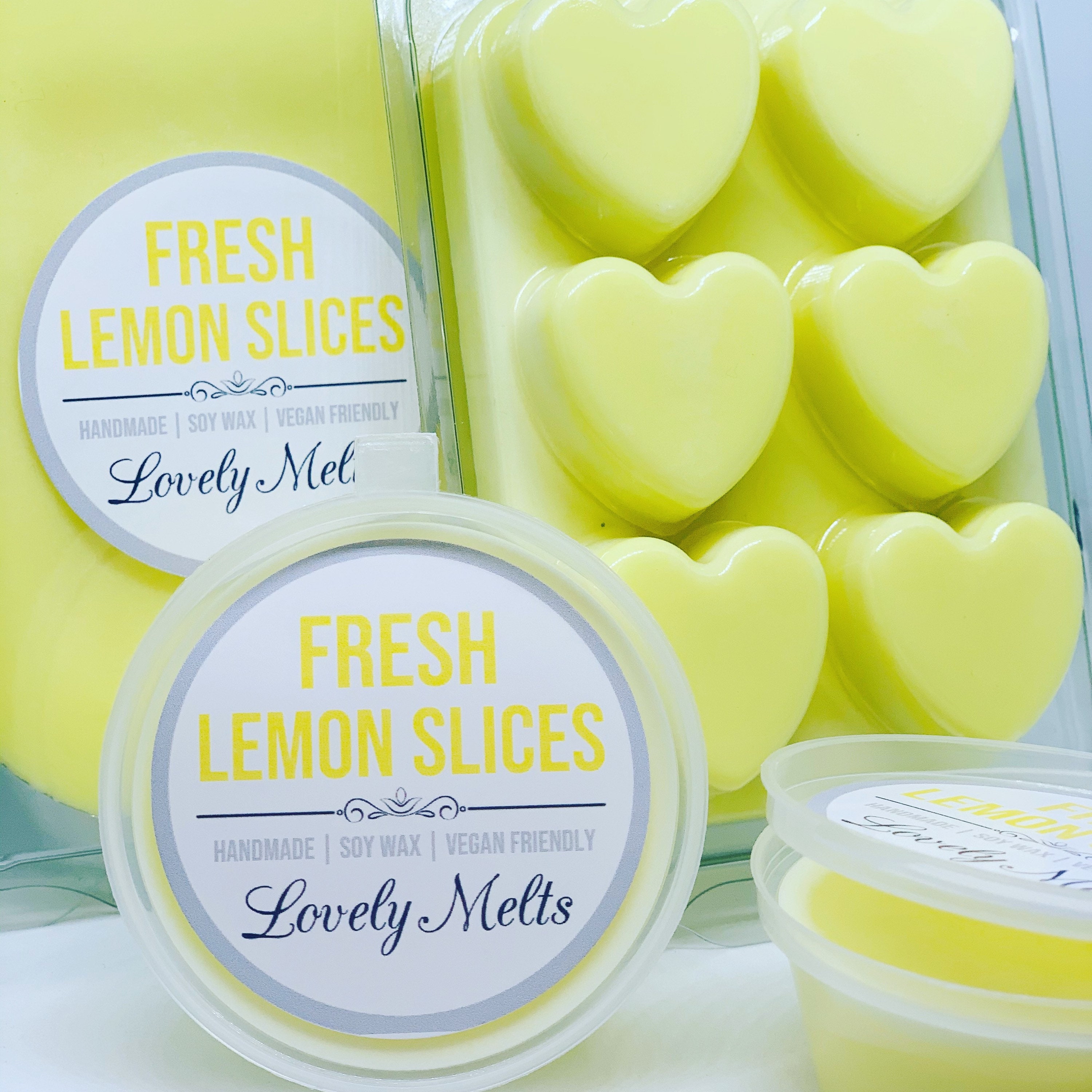 FRESH LEMON SLICES Wax Melts Wax Melts Soy Wax MeltsHeart Etsy