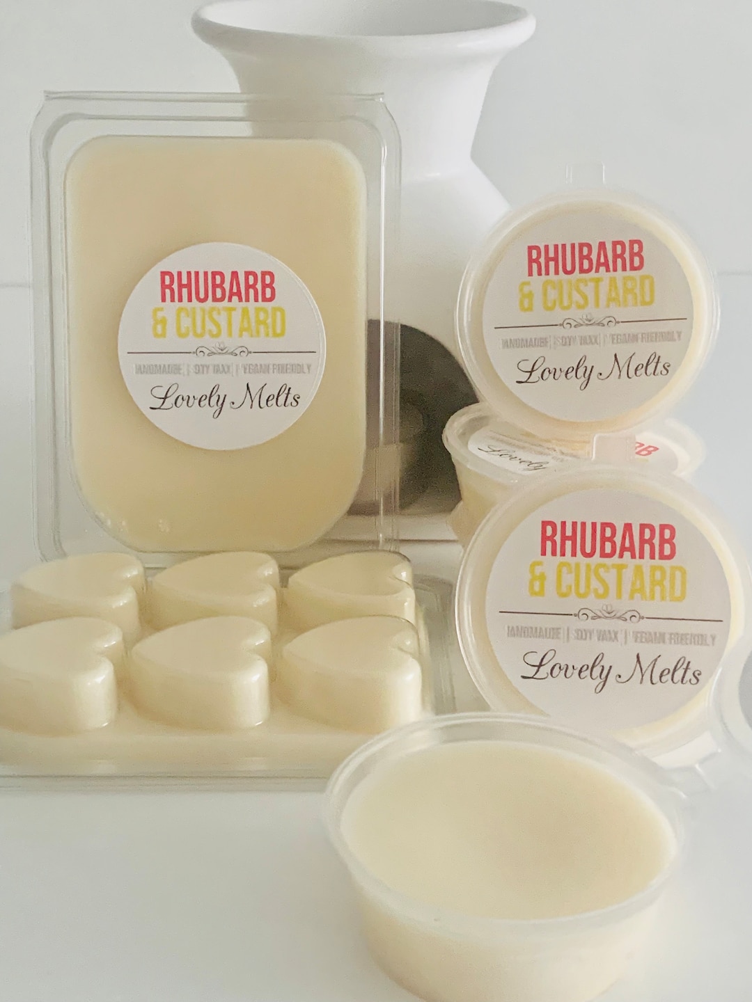 Rhubarb & Custard WAX MELTS, Sweet Wax Melts, Food Wax Melts, Wax Melts
