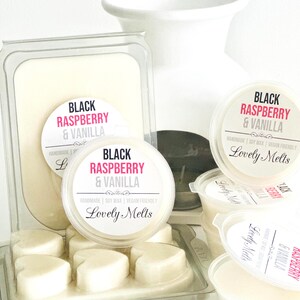 Black Raspberry & Vanilla Soy Wax Melts: Vegan Friendly