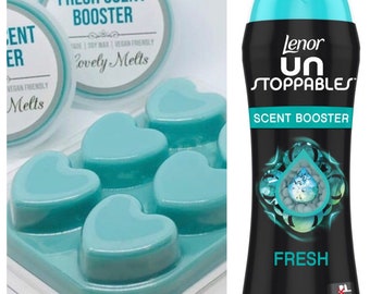 UNSTOPPABLES FRESH WAX Melts, Scent Booster Wax Melts, Heart Clamshell or Soy Wax Pot, Strong Wax Melts, Fresh Scent Booster, Clean Melts