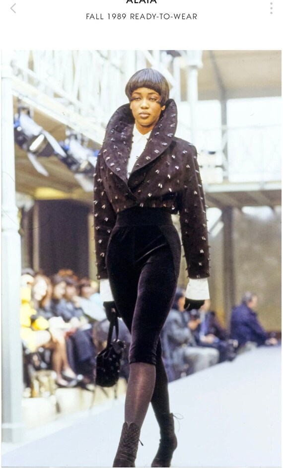 Iconic Vintage Azzedine Alaia Black Suede Boots - image 3