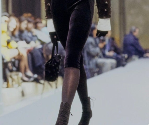 Iconic Vintage Azzedine Alaia Black Suede Boots - image 9