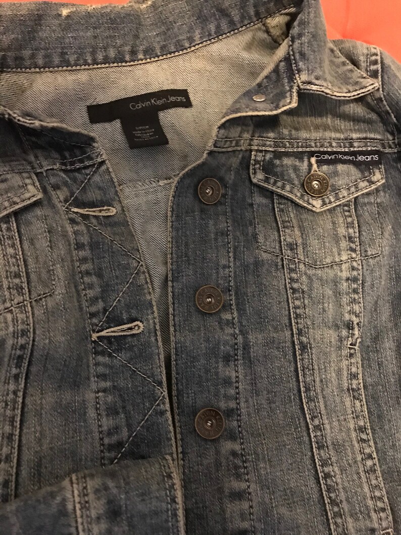 90s Calvin Klein Jeans Denim Jacket | Etsy