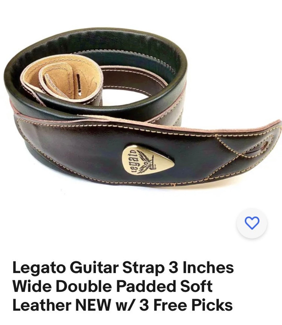Legato Leather Guitar Strap Etsy