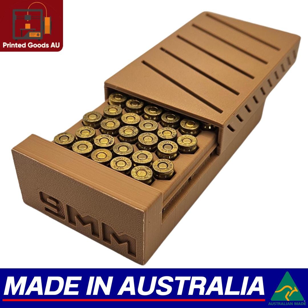 STL file Ammo box 6.5 Creedmoor ammunition storage 50 rounds ammo crate