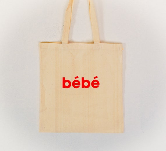 Bebe Tote Bag Available In Red And Black Etsy
