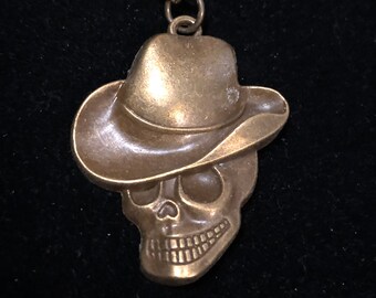 Cowboy Skull Keychain