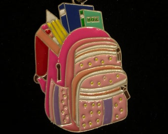 Large Backpack Enamel Keychain