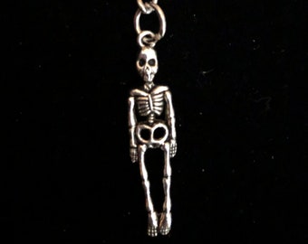 Silver Skeleton Keychain