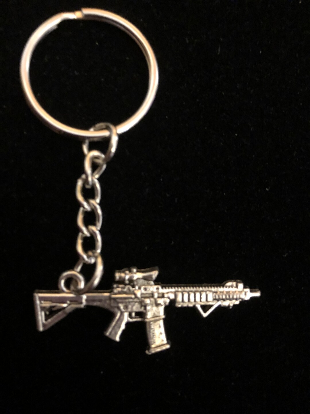 Rifle/machine Gun Keychain Etsy