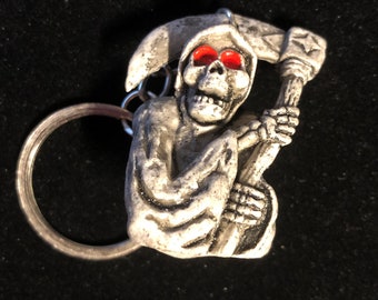 Grim Reaper with Scythe Keychain