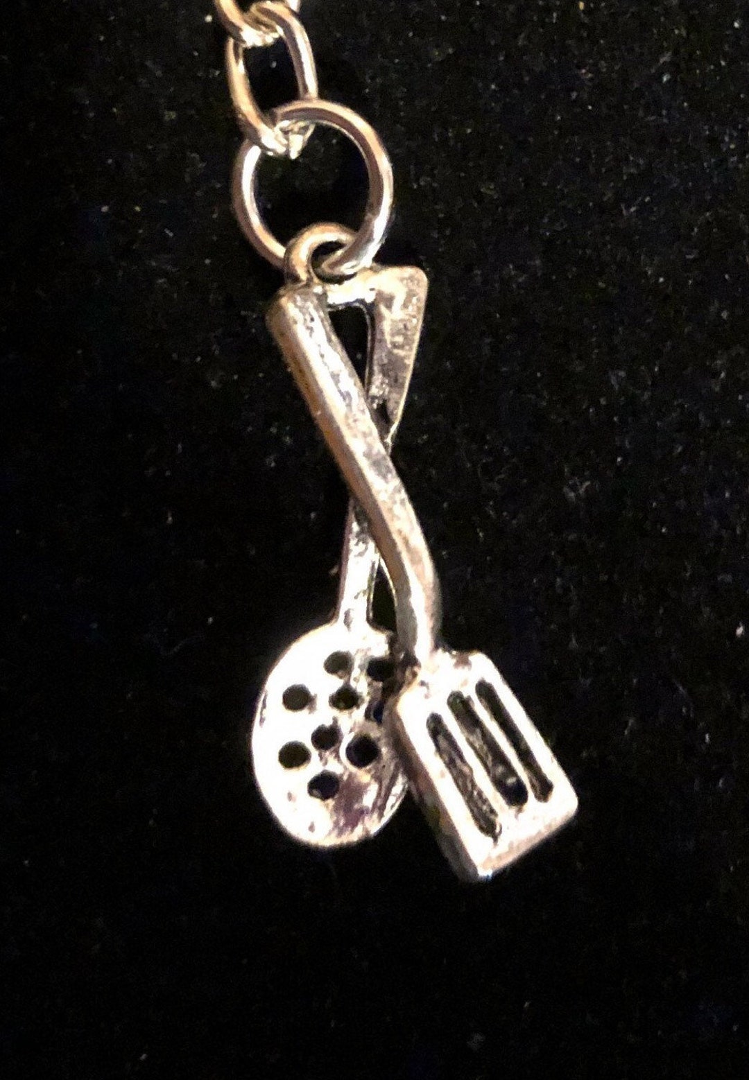 Spoon and Spatula Keychain Etsy