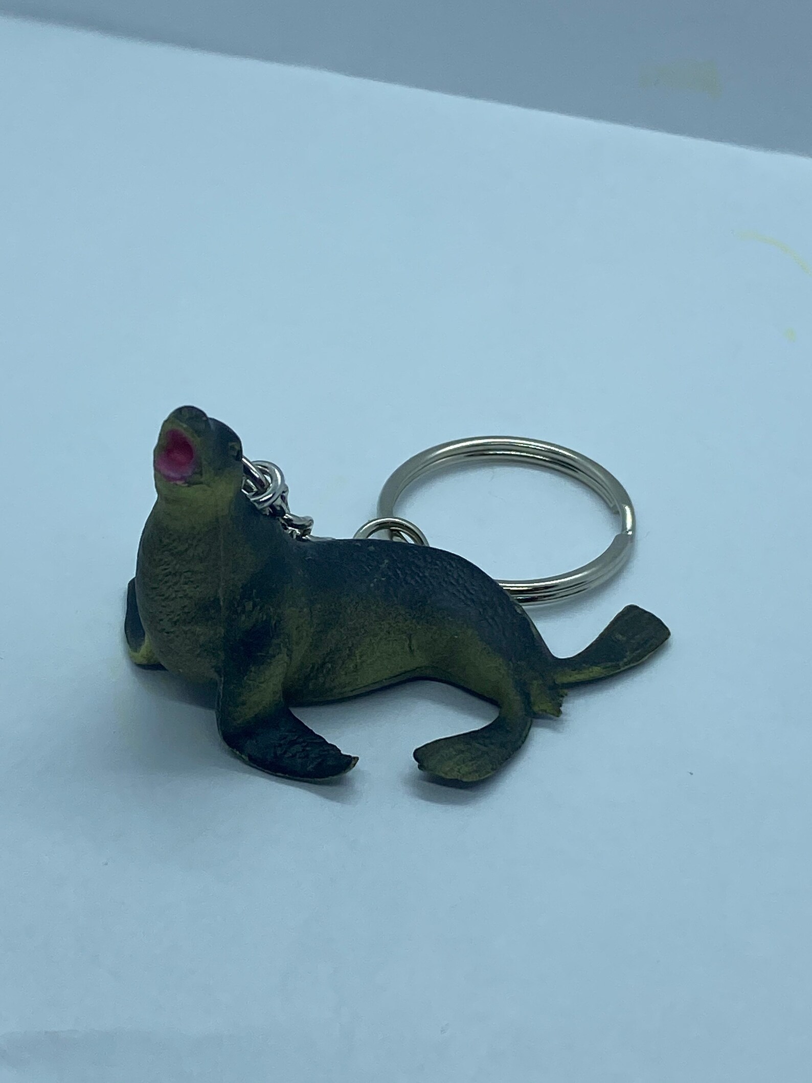 Plastic Toy Seal Keychain Etsy