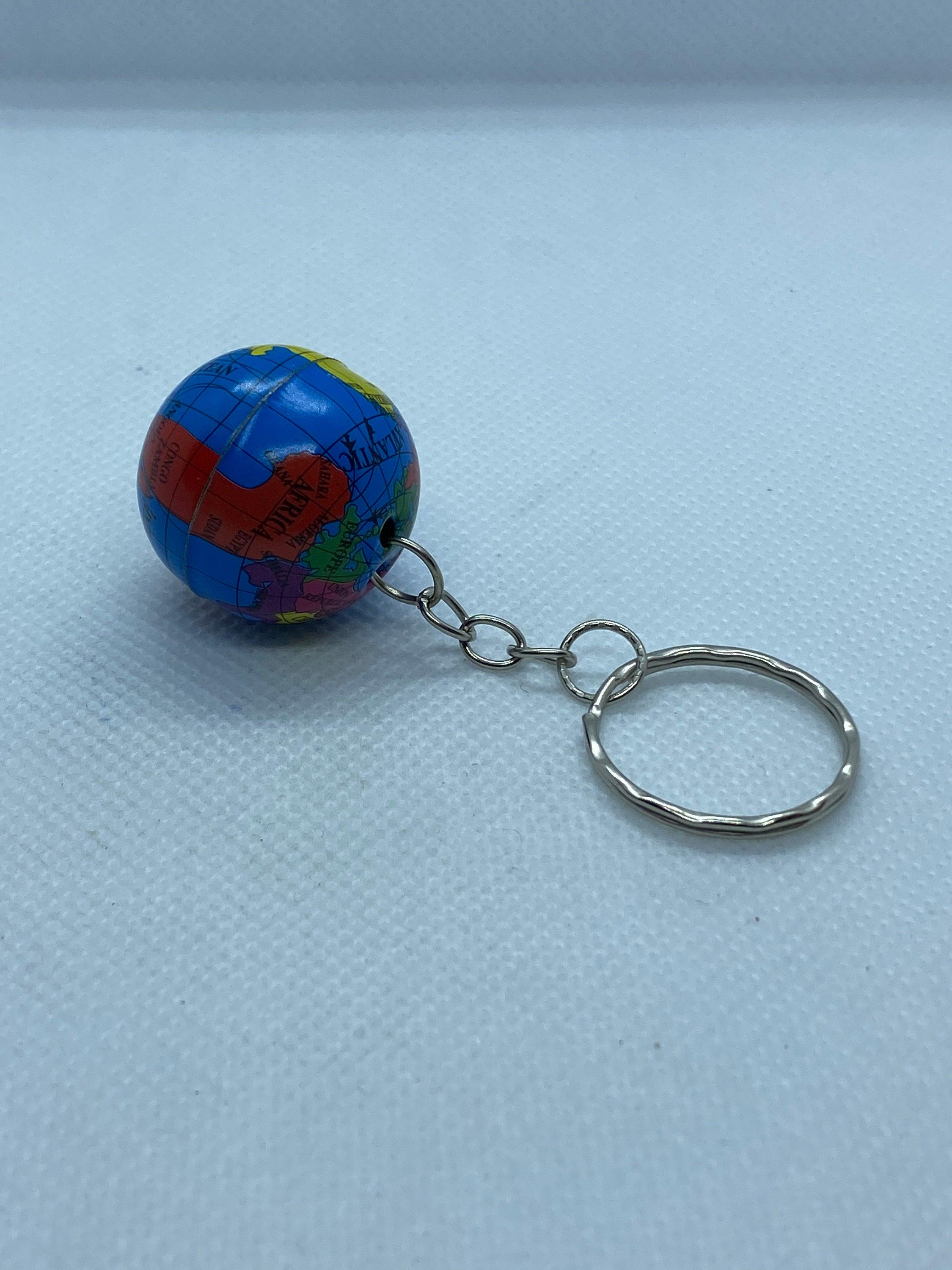 Globe Keychain Etsy