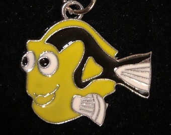 Yellow Fish Cartoon Keychain