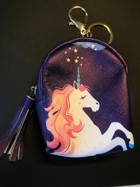 Plush Unicorn Coin Purse keyring - Rose Pink – ohitsperfect