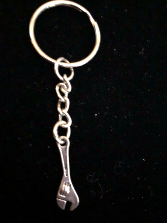 Mini shop wrench keychain