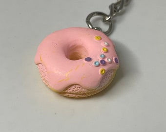 Pale Pink Frosted 3D Donut with light sprinkles