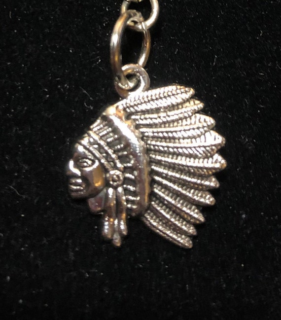 Native American Indian Keychain Etsy