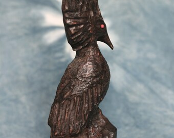 ニューカレドニア　民族像　オブジェ　骨製　骨彫　インテリア　置物 ニューカレドニア 民族像 オブジェ 骨製 骨彫 インテリア 置物