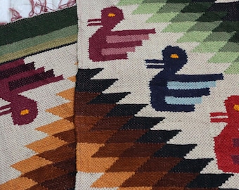 【希少】ペルー伝統工芸品　ハンドメイド刺繍タペストリー(85×121) 現地購入 希少ペルー伝統工芸品 ハンドメイド刺繍タペストリー(85×121) 現地購入