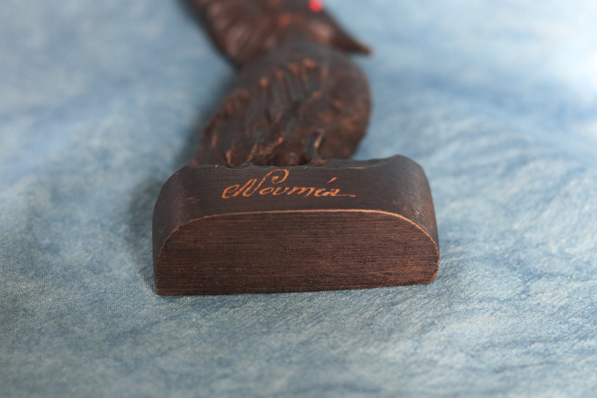 ニューカレドニア　民族像　オブジェ　木製　木彫　インテリア　置物 民族像 木彫像 オブジェ 木製 木彫り 雑貨 インテリア 置物 魔除け