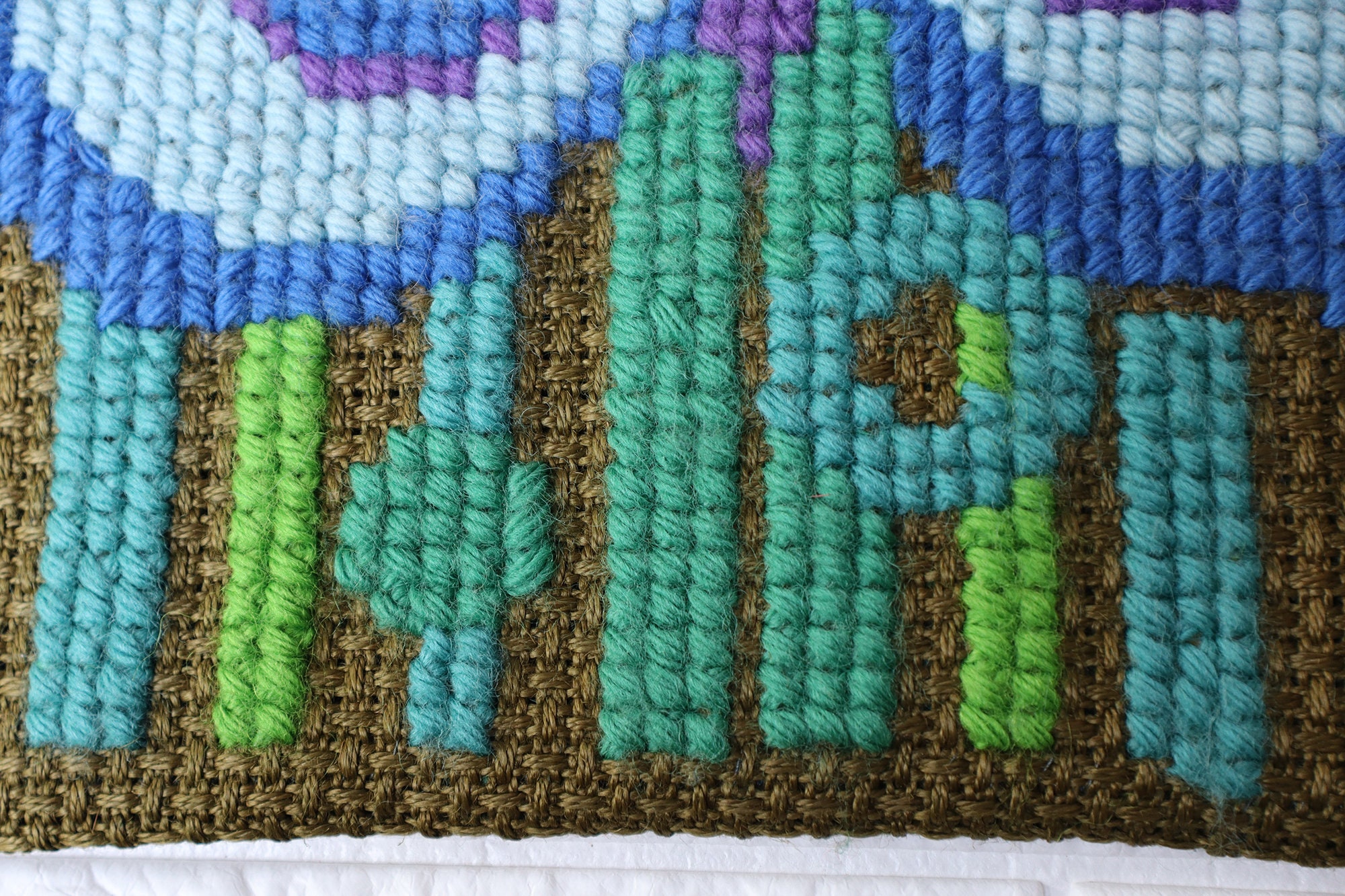 Vintage Swedish Needlepoint Cross Stitch Embroidery Butterfly Etsy