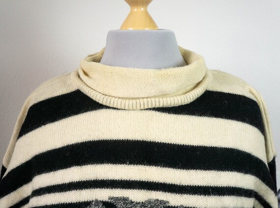Wollpullover mit abstraktem Muster, Pullover, Vin… - image 6