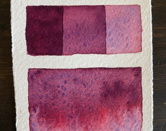 Handmade Ultramarine purple granulating watercolor ( new formula)