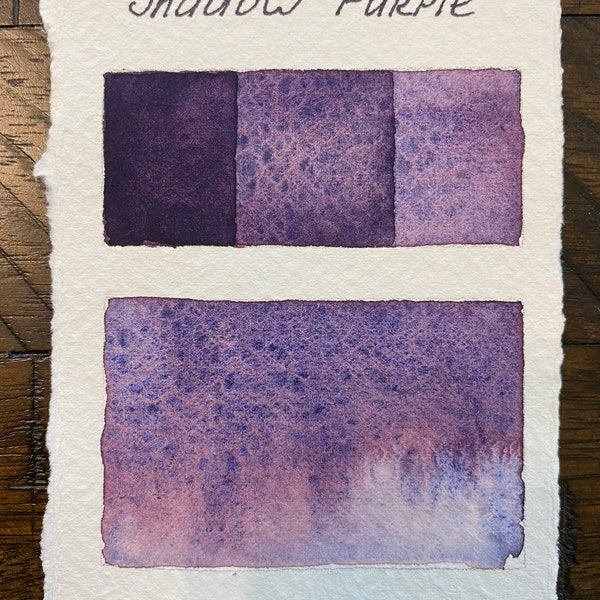 Handmade Shadow purple  granulating watercolor ( new formula)