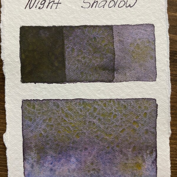 Handmade Night Shadow granulating watercolor