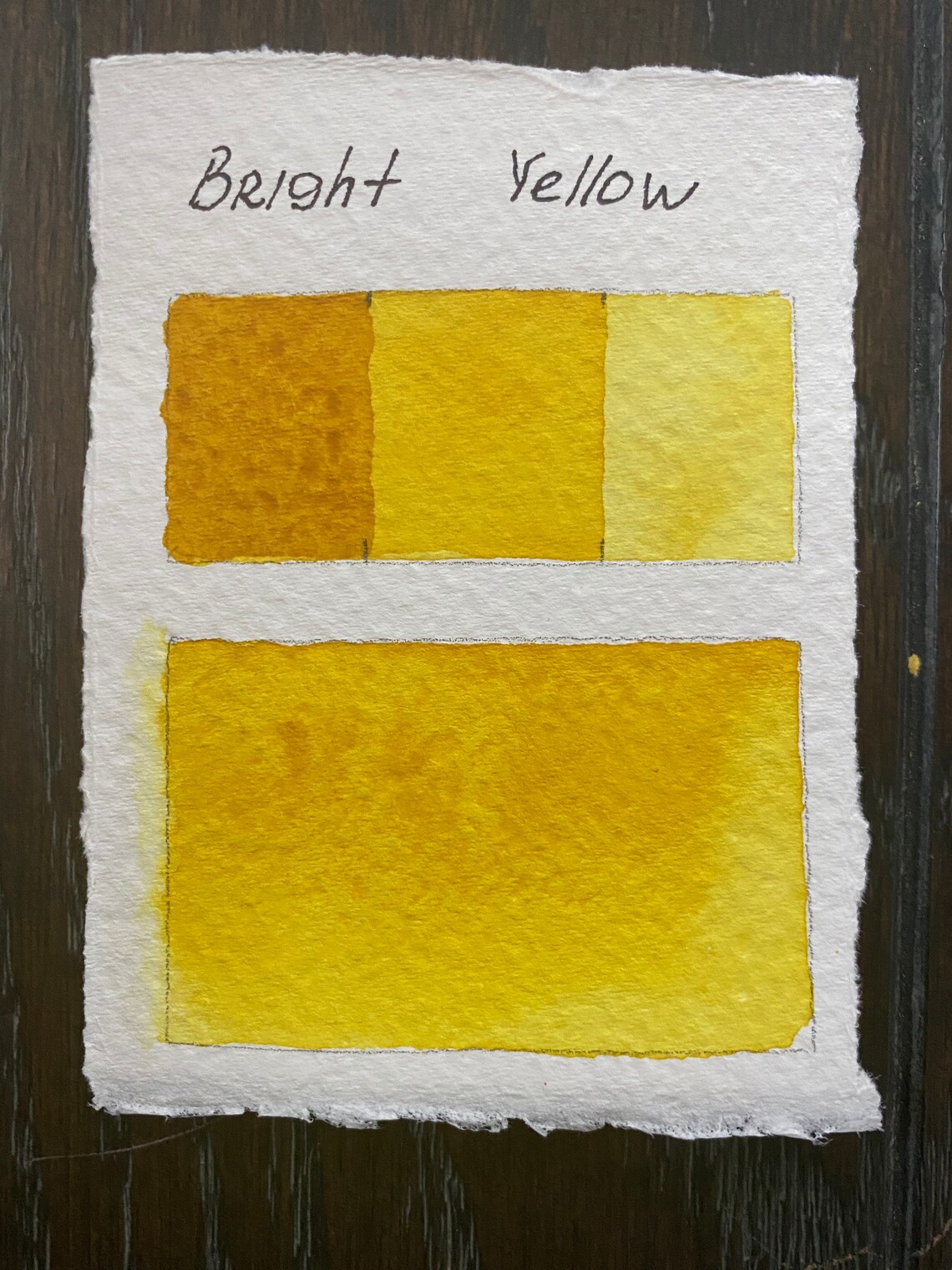 Handmade Bright yellow watercolor paints/ granulating Etsy