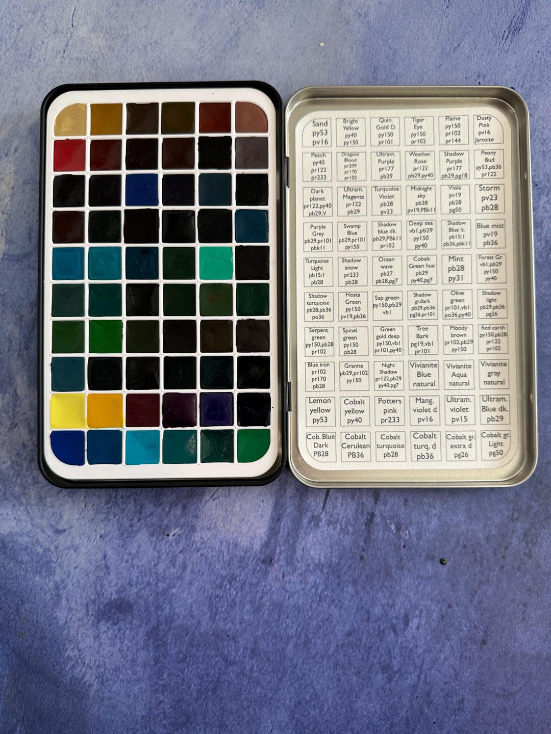 Wells Color Box Watercolor Palette With 60 Wells 1.5 Ml Wells Granulating Colors - Etsy