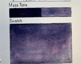 Handmade Midnight Sky granulating watercolor